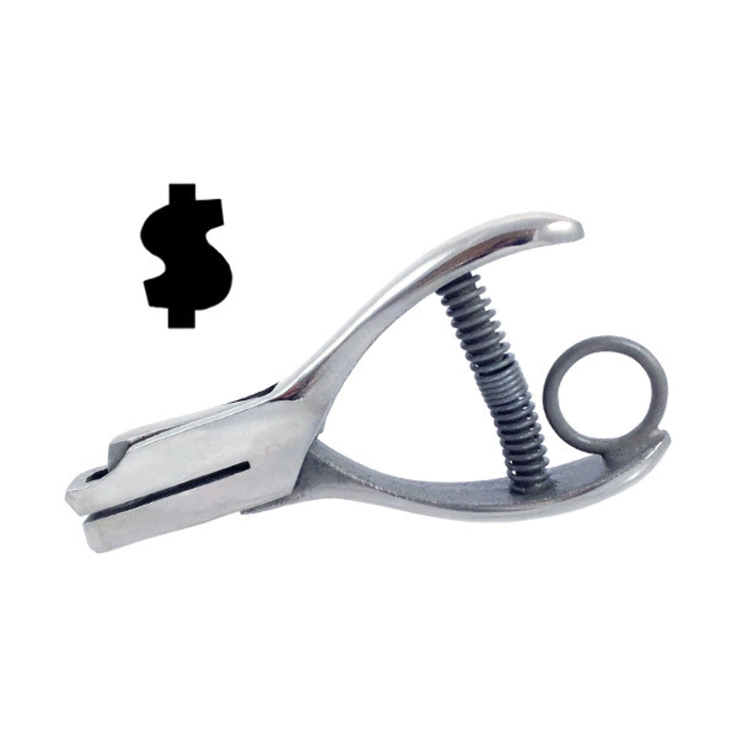 Hole Punch Dollar Sign. Money 3/16