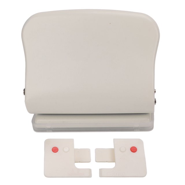 Hole Punch Metal Body Incisive Edge Plastic Bottom Pad 10 Holes Handheld Paper Punch for