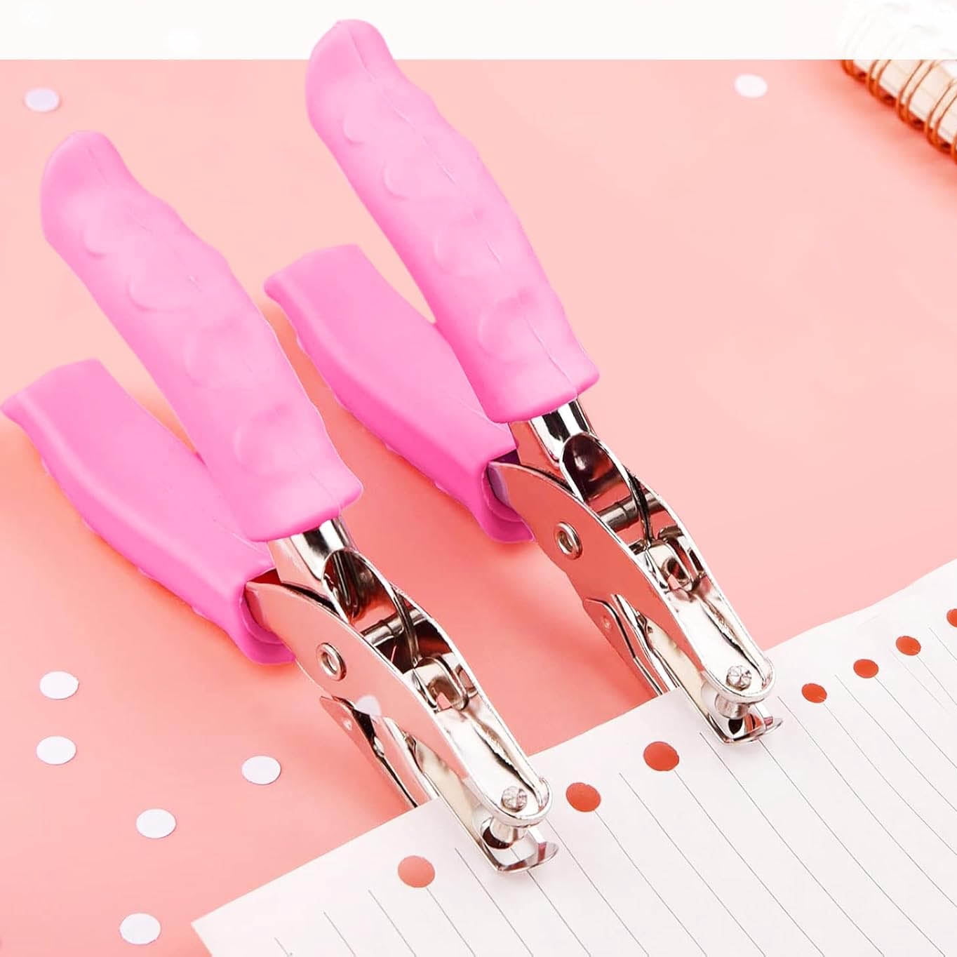 Hole Punch, Single Hole Punch with Soft Grip, for Cardboard, Labels, and Scrapbooks