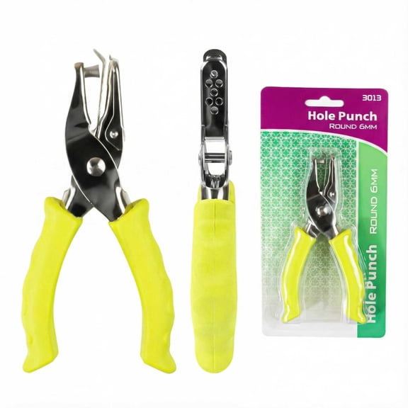 Hole Puncher Single 6mm or 3mm Single Hole Punching Machine Portable Creative Handheld Hole Punch 3 Color Available Non-Slip Punch Plier