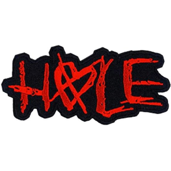 Hole Red Logo - Embroidered Patch 4"x2"