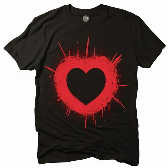 Hole Rock Band Heart Love Logo Adult T-Shirt Graphic Black Tee XS-5XL