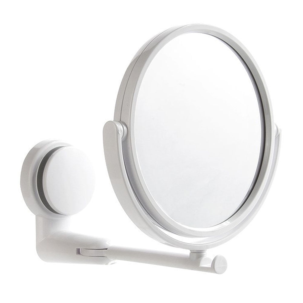 Holefree Makeup Mirror No Punching Mirrors Extendable Arm Wall Hanging
