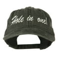 thumbnail image 1 of Hole in One Embroidered Washed Cap - Black OSFM, 1 of 5