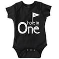 thumbnail image 1 of Hole in One Golf Lovers Birthday Romper Boys or Girls Infant Baby Brisco Brands 12M, 1 of 6