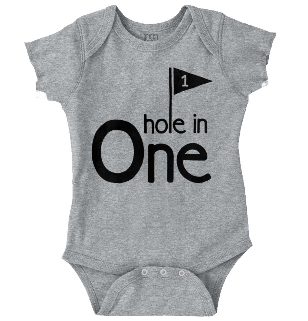Hole in One Golf Lovers Birthday Romper Boys or Girls Infant Baby