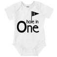 thumbnail image 1 of Hole in One Golf Lovers Birthday Romper Boys or Girls Infant Baby Brisco Brands 24M, 1 of 6