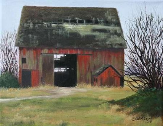 Hole in the Barn Canvas Art - Julie Peterson (18 x 24)