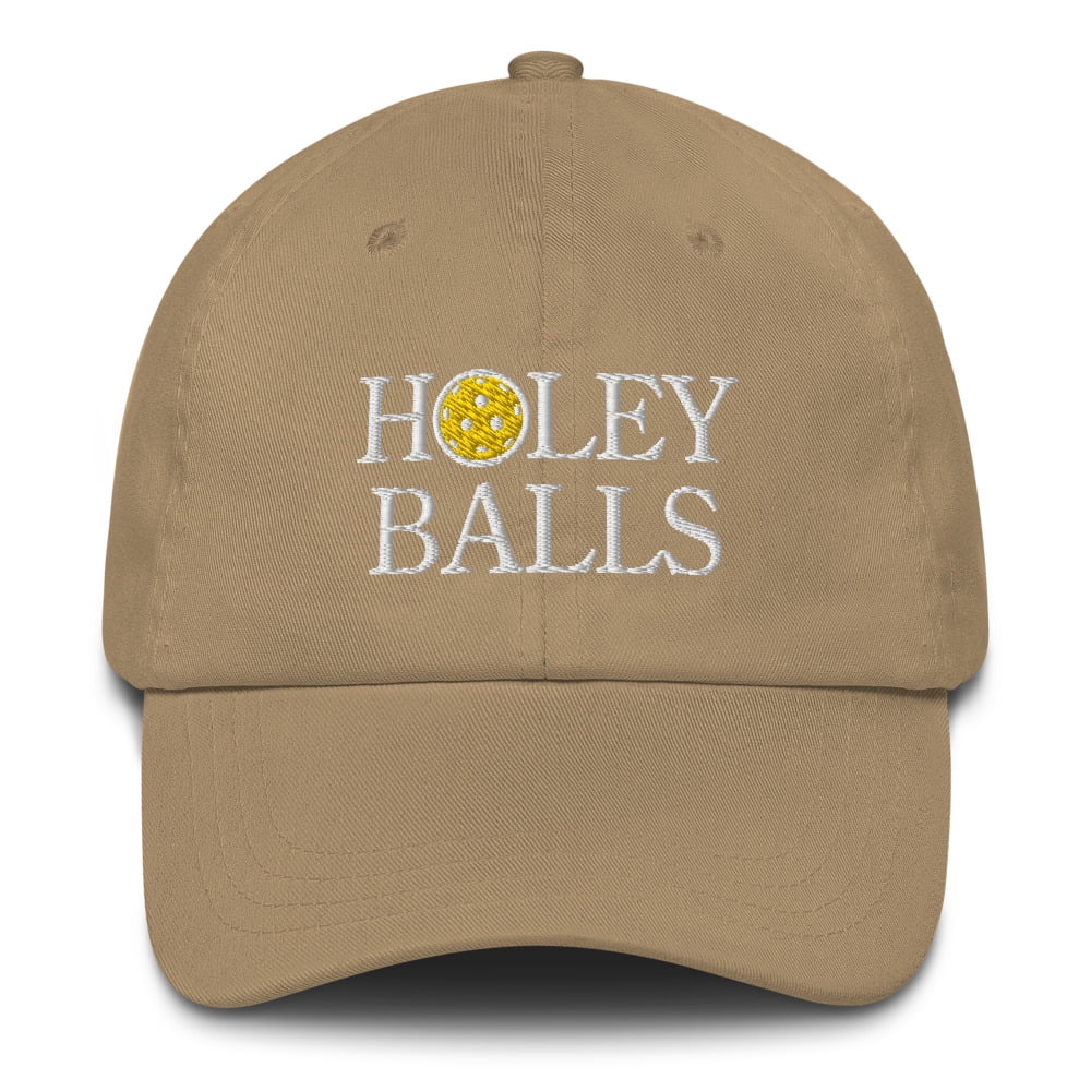 Holey Balls Pickleball Hat - Dad hat (Khaki)