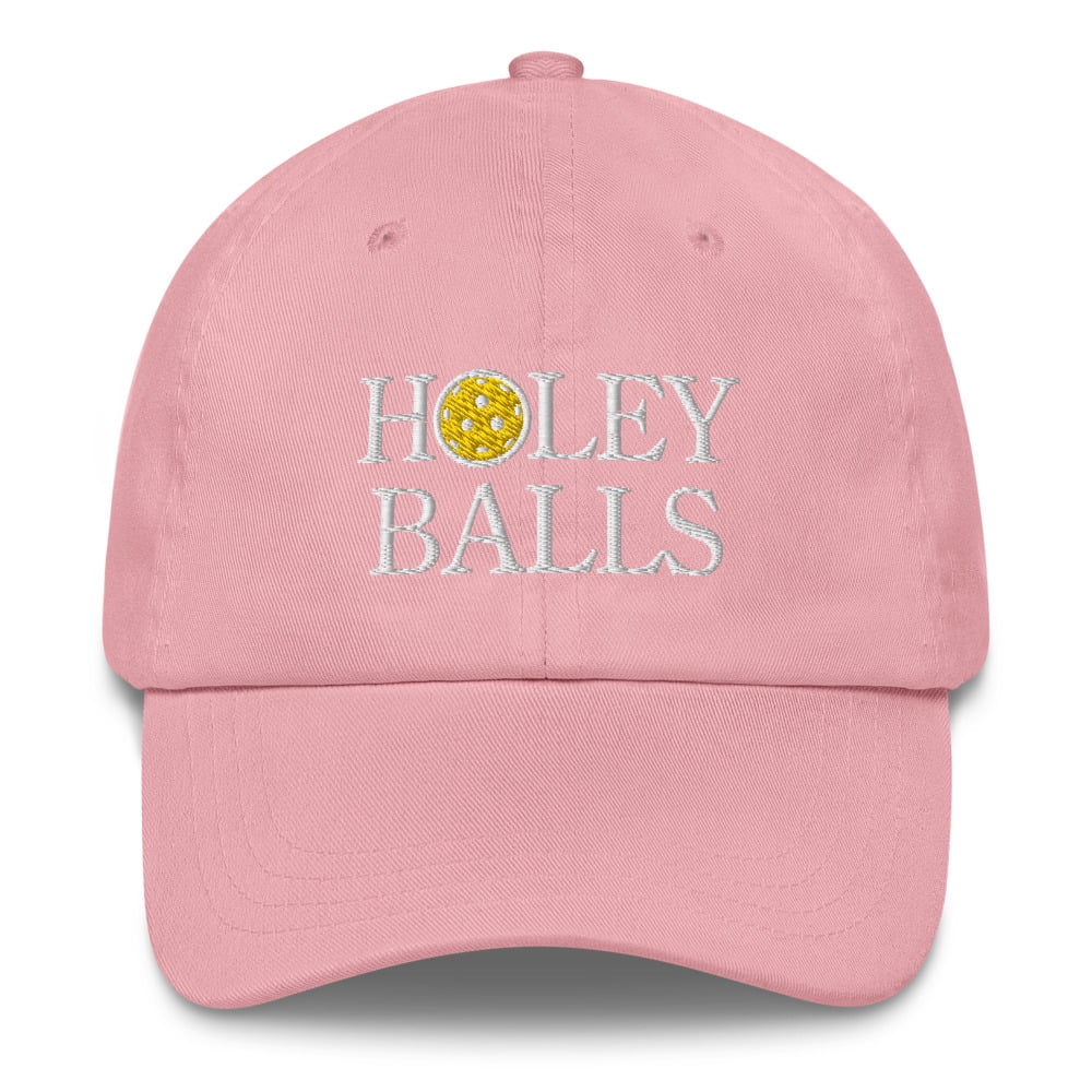 Holey Balls Pickleball Hat - Dad hat (Pink)