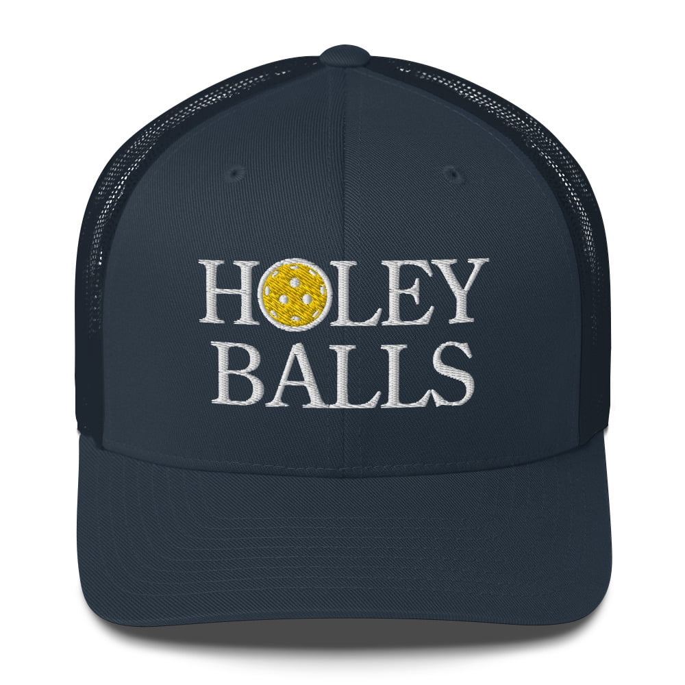Holey Balls Pickleball Hat - Trucker Cap (Navy)
