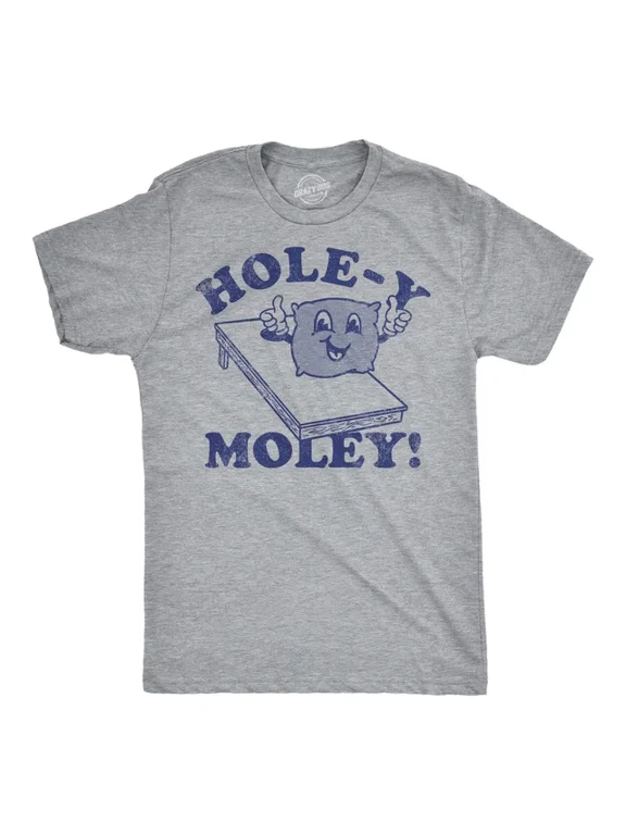 Holey Moley Cornhole Player Sports Graphic T-Shirt