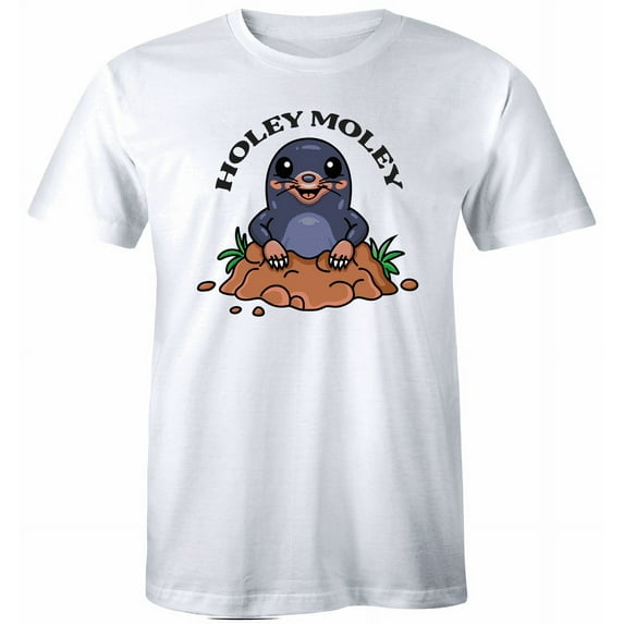 Holey Moley T-Shirt Cute Mole Animal Tee Men Women