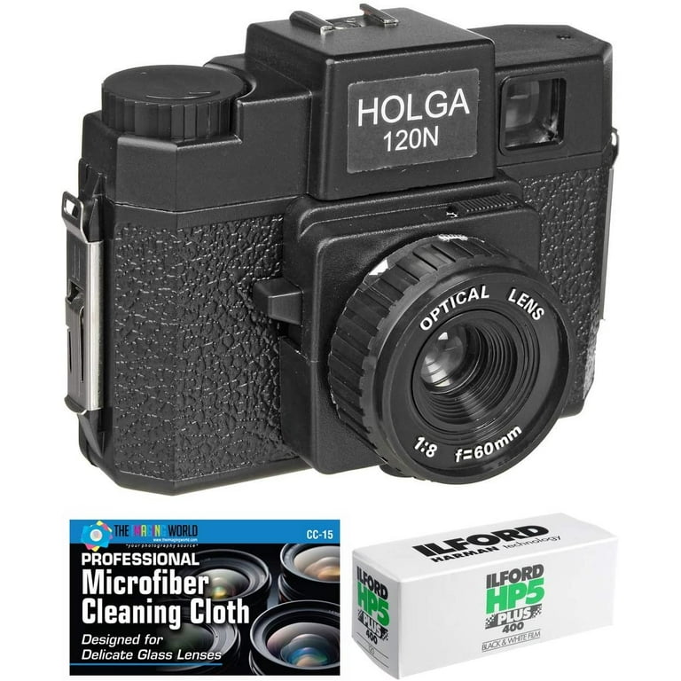 Holga 120N Black Medium Format Film Camera with Ilford HP5 120