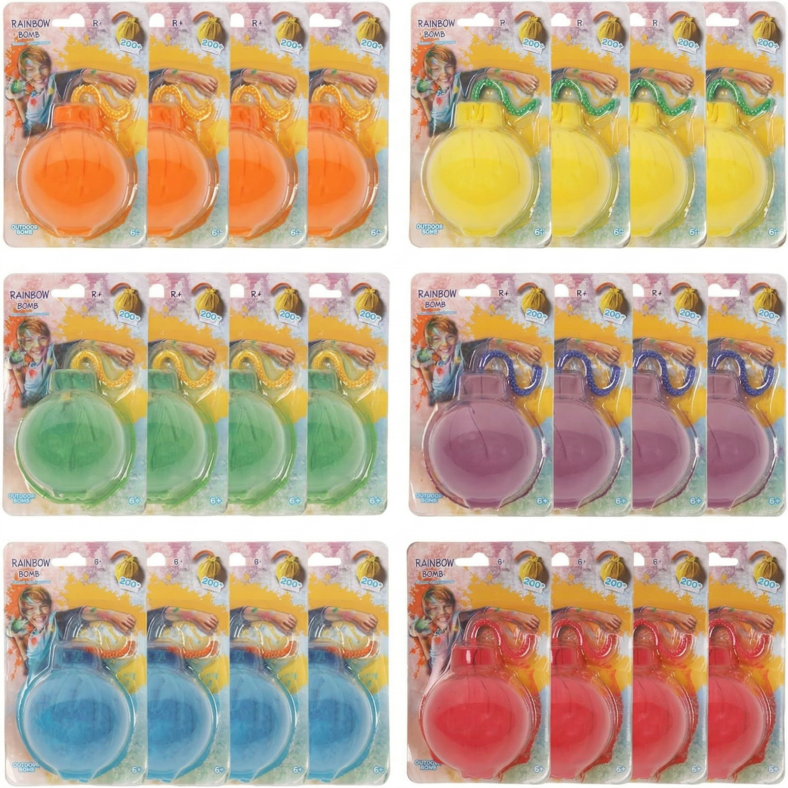 RU-JING, Color Powder Balls, 24 Pack, Blue, Bright Color Effect ...