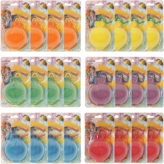 Color Powder Balls 24 Packs, Prefilled Chalk Bombs for Color War, Fun Run, Party & Festival