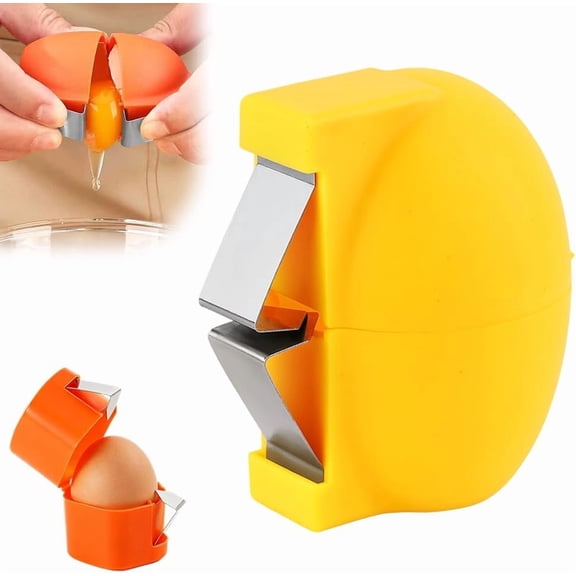 HoliHive 2026 New Egg Shell Opener, Stainless Steel Egg Cracker Tool, Multifunctional Eggs Separator for Raw and Hard Boiled Eggs Peeler Shell Remover, Kitchen Gadget