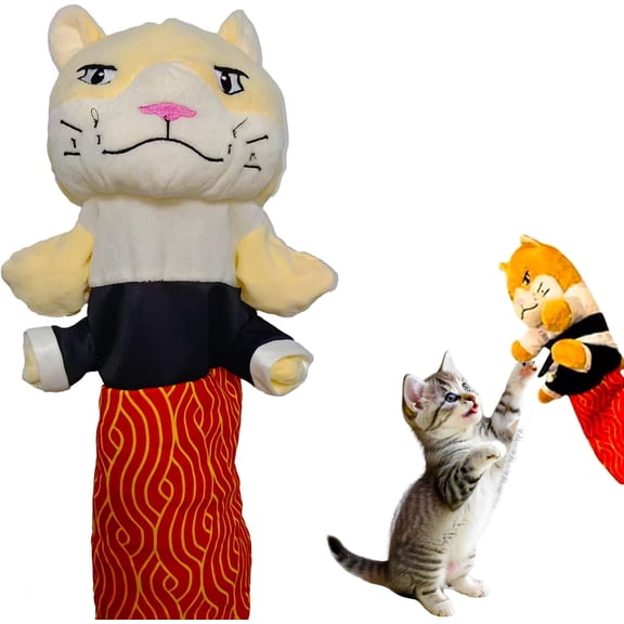 HoliHive Cat Toys Interactive Puppet Glove, CatWrestling Glove with ProtectiveForearm Sleeve, Interactive HandPuppet Toy for Safe Play, Training, HandBiting and Play Boxing