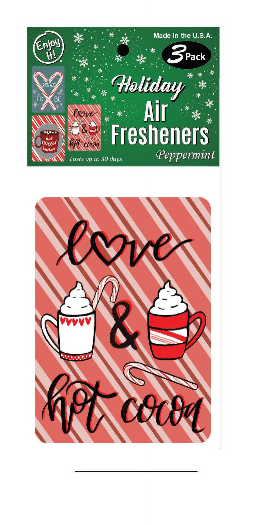 Holiday Art Peppermint Air Fresheners
