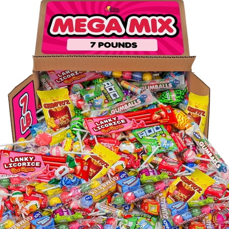 A Great Surprise Assorted Bulk Candy Mix, 7 lb , Parade Throws Individually Wrapped Candy Variety Pack Carnivals, Camps , Piñatas, Goodie Bags, Candy Bowls, Party Favors & Events