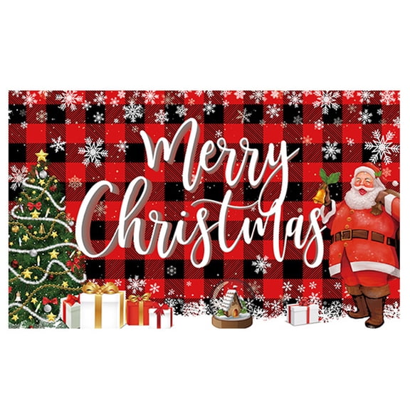 Holiday Backdrop Decoration Cloth 70.8x43.3Inch Christmas Decorative Wall Covering Tablecloth For Christmas Celebration