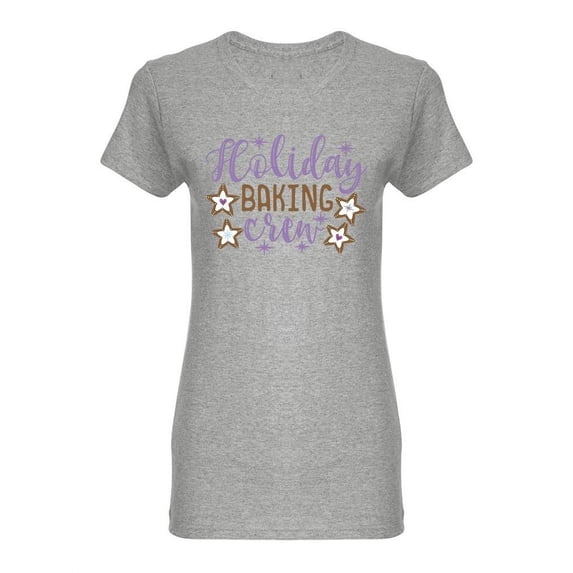 Holiday Baking Crew Shaped T-Shirt Women -Image by Shutterstock, Female XX-Large