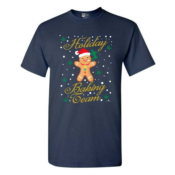 Holiday Baking Team Gingerbread Christmas Holidays Funny Adult DT T-Shirt Tee