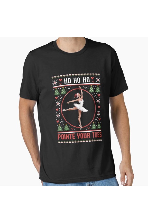 Holiday Ballet Dancing Christmas Festive Winter Joyful Season Unisex T-Shirt, up to size 5XL