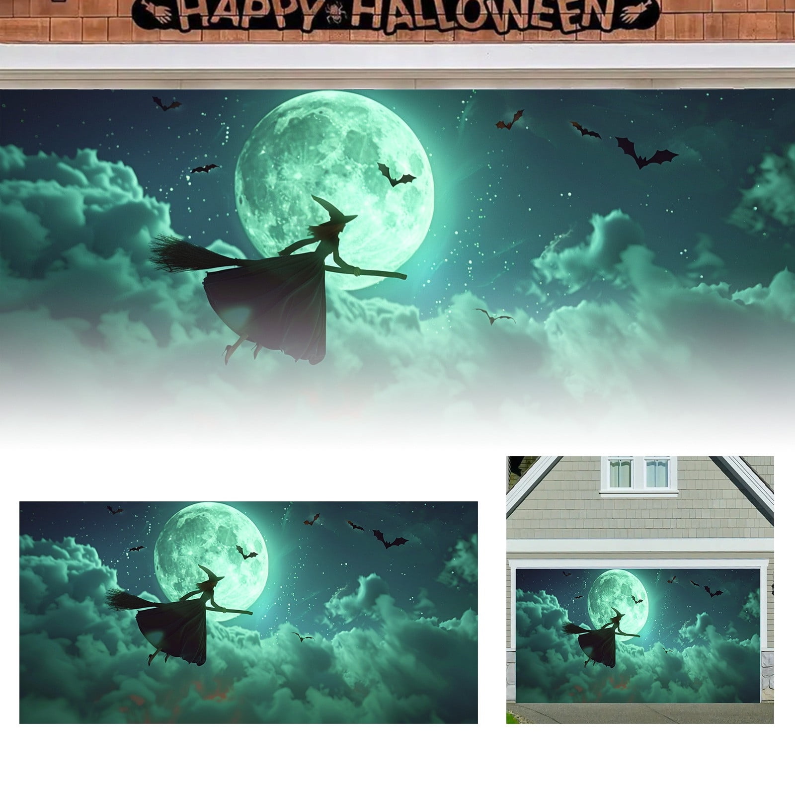 Holiday Banners for outside Deer Banner Flagging Tape Outdoor Couplets