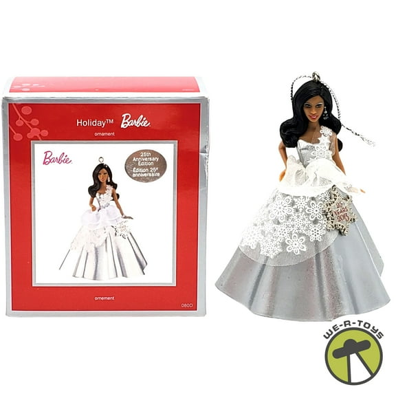 Holiday Barbie 25th Anniversary 2013 African American Ornament