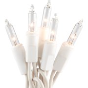 J Hofert Mini Incandescent Icicle Light Set - Flashing - 1 Piece, Clear