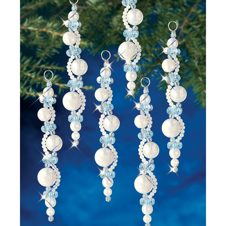 Beadery Bundle - 5 Crystal & Pearl Ornament Kits