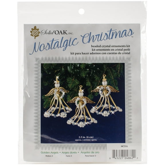 Holiday Beaded Ornament KitGolden Angels Makes 3