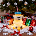 thumbnail image 1 of Holiday Bear Glass Cold Cup, 18.6oz with Straw, Iced Drink Cup for Coffee, Cocktails, and Christmas Gifts,(1 Bear Cup with Straw), 1 of 9