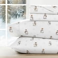 thumbnail image 1 of Holiday Bed Sheets Set in Vintage Snowman Christmas for California King Size Bedding by Comfort Canopy, 1 of 14