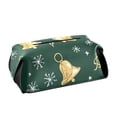 thumbnail image 1 of Holiday Bells Tissue Box Cover Leather Square Rectangle Tissue Box Holder for Bathroom Living Room Desk Office Decor, 1 of 7