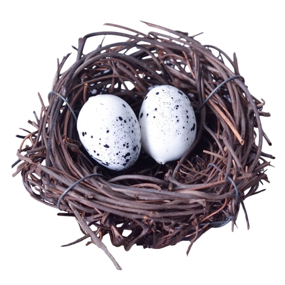 Holiday Bird’s Egg Set, Easter Exclusive Handmade Interactive Ornaments, Artificial Nest Home Decor