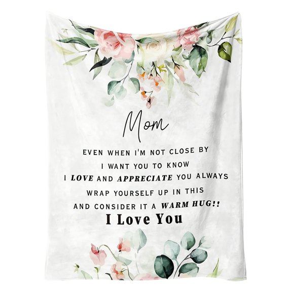 Holiday Blanket Comforting Hug for Mom Letting Her Feel on This Day Expressing Affection for Mom Warming Every Moment