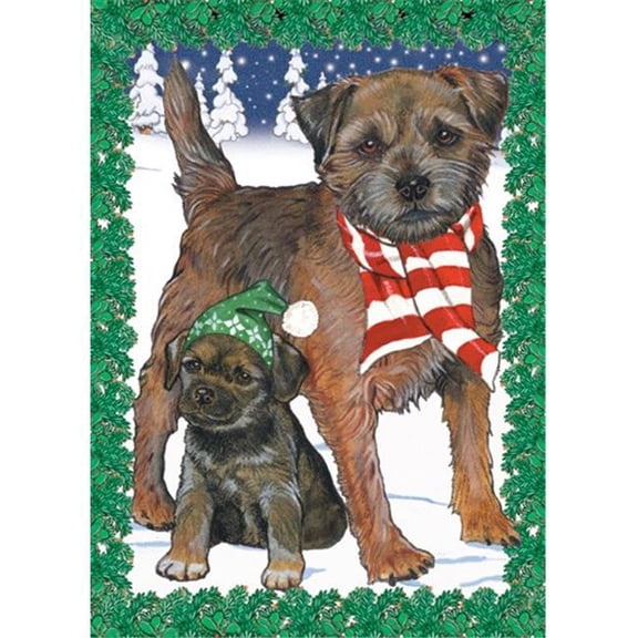 Holiday Boxed Cards- Border Terrier