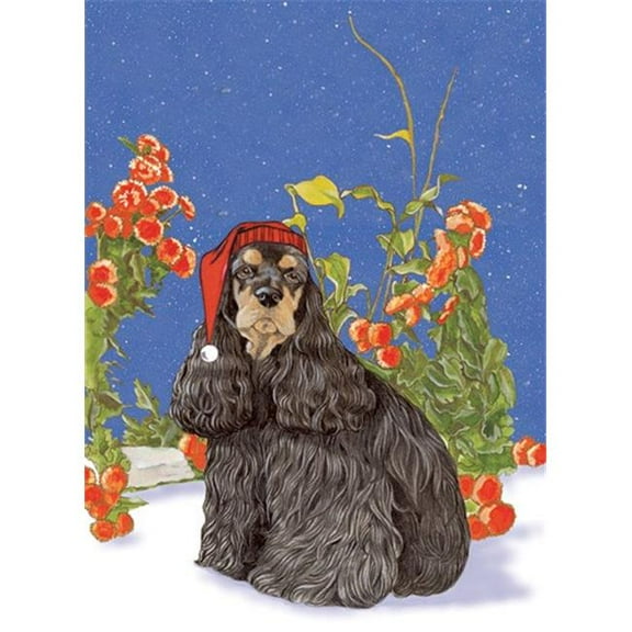 Holiday Boxed Cards- Cocker Spaniel American Black Tan