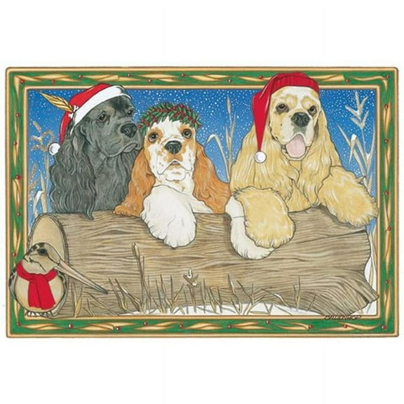 Holiday Boxed Cards - Cocker Spaniel American Mix