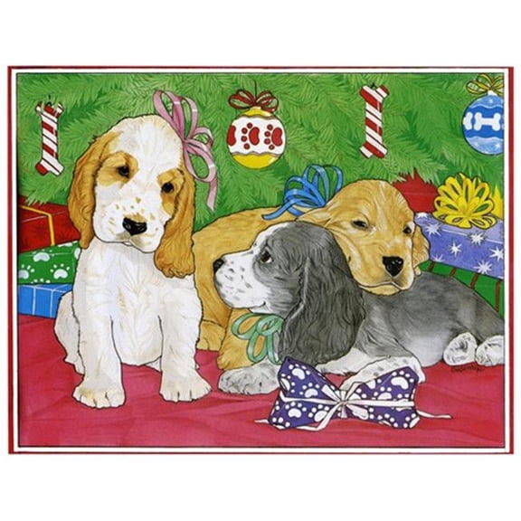 Holiday Boxed Cards- Cocker Spaniel English Mix