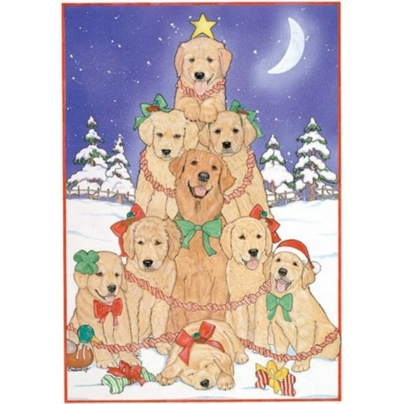 Holiday Boxed Cards- Golden Retrievers