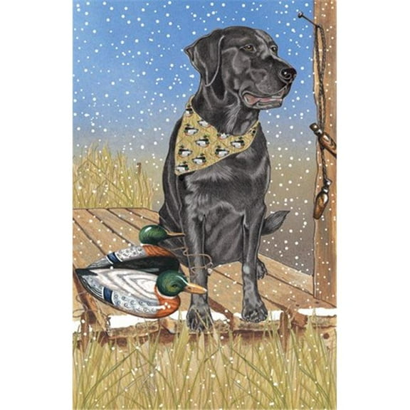 Holiday Boxed Cards- Labrador Black