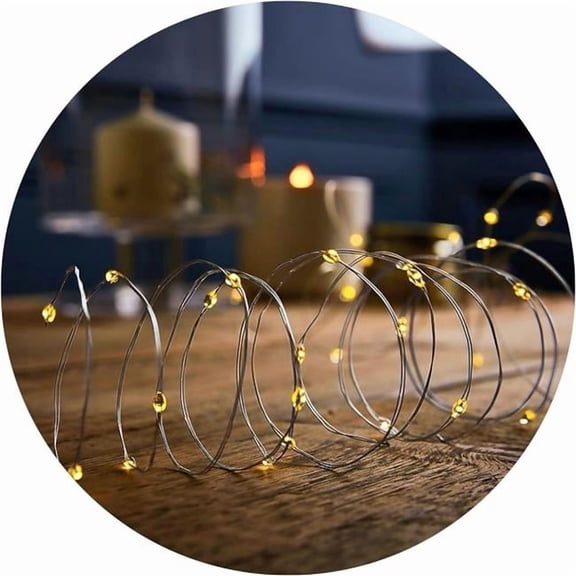 Holiday Bright Lights 136245 100 Lights Big Seed Indoor & Outdoor Micro String Lights - Silver