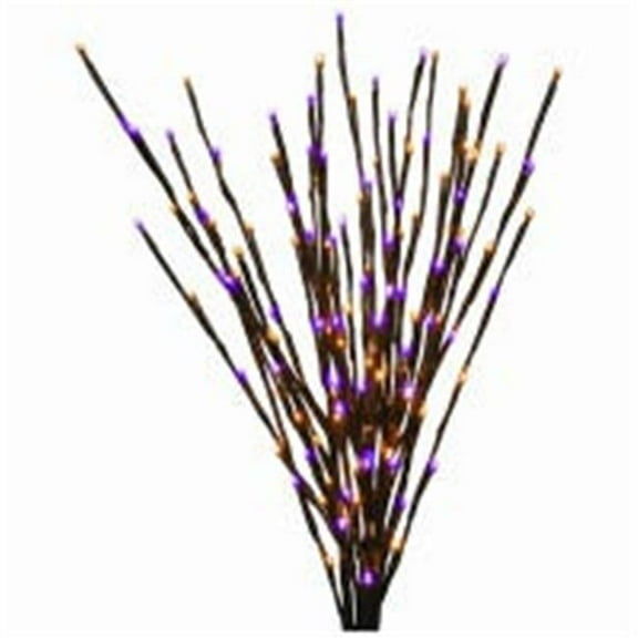 Holiday Bright Lights 266672 Black with Purple & Orange Lights