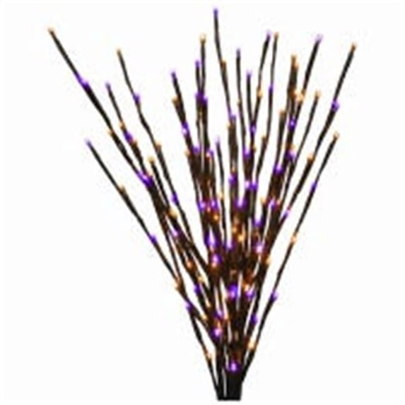 Holiday Bright Lights 266672 Black with Purple & Orange Lights