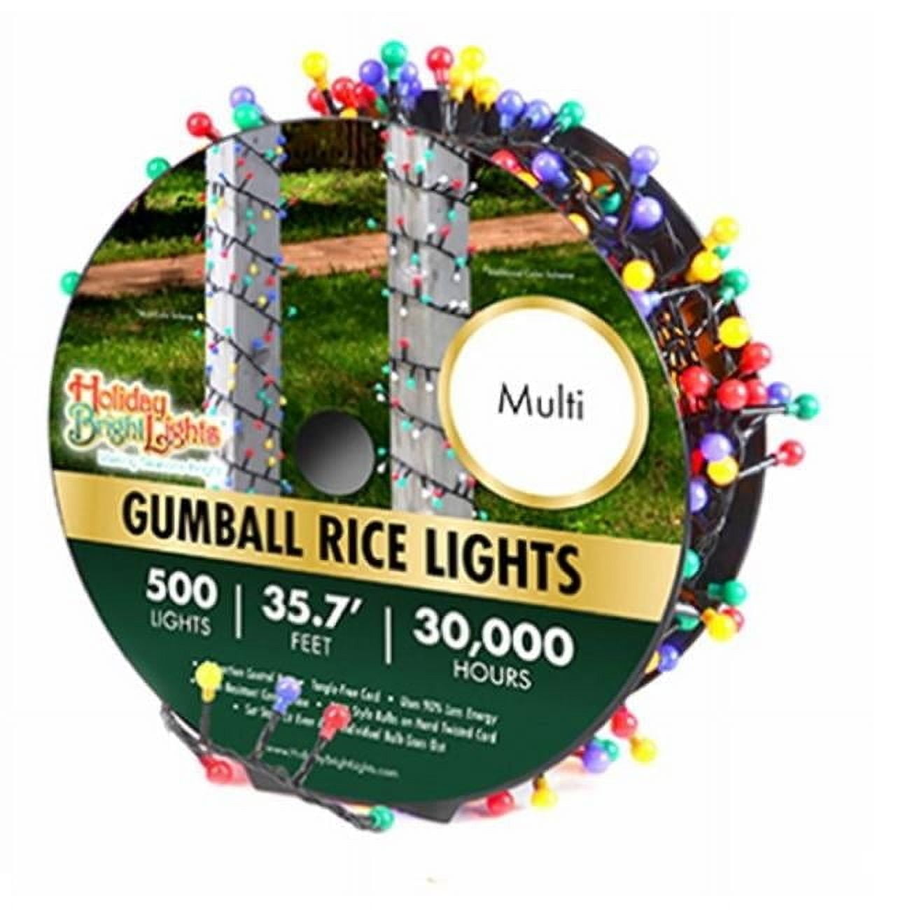 Holiday Bright Lights 266696 Gumball Rice Light Set, Multi Color ...