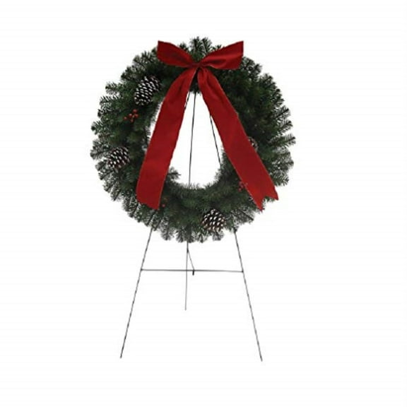 Holiday Bright Lights 30 in. D Memorial Christmas Wreath