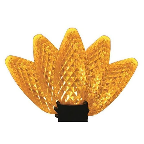 Holiday Bright Lights 9107055 LED PS C9 Yellow Christmas Light Bulbs - 25 Count